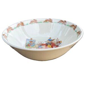 Vintage Royal Doulton Bunnykins Bowl 'Painting‎ a Portrait' English Bone …